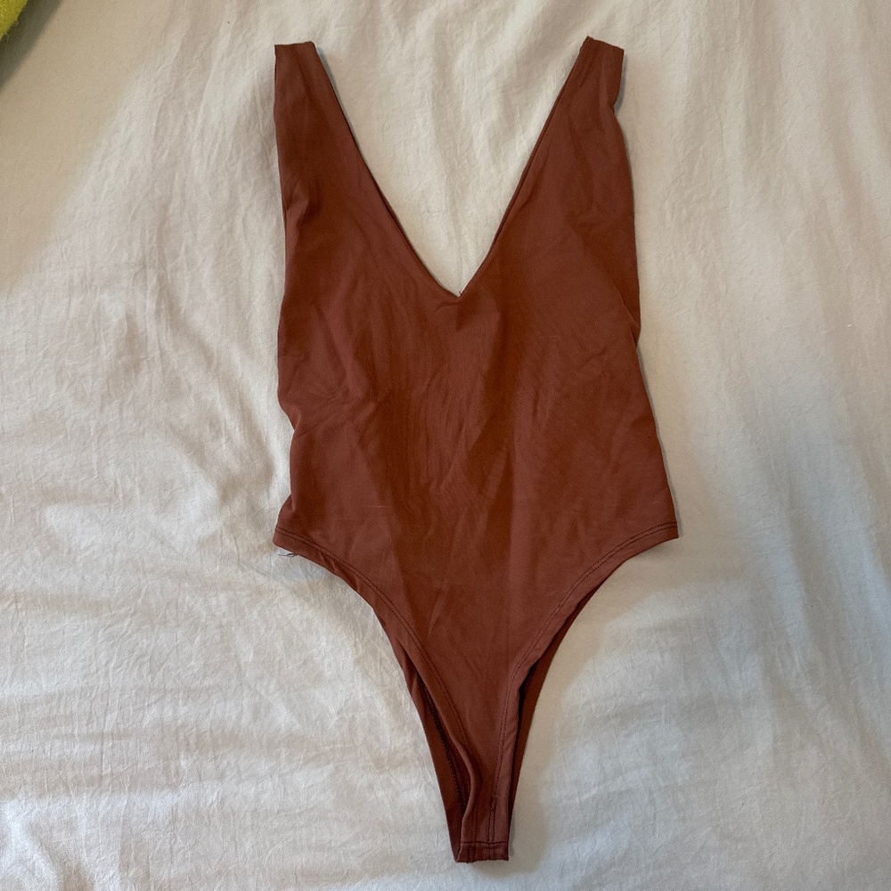 Brown bodysuit